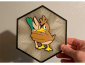 Cuadro Hexagonal de Farfetch'd Impresa en 3D