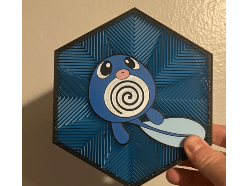 Cuadro Hexagonal de Poliwag