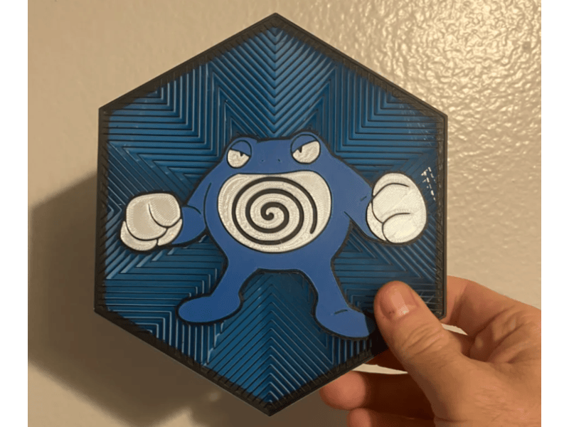 Cuadro Hexagonal de Poliwrath