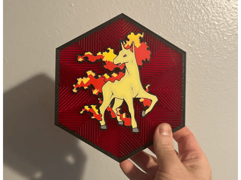 Cuadro Hexagonal de Rapidash
