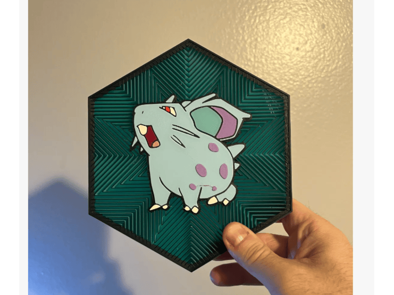 Cuadro Hexagonal de Nidoran