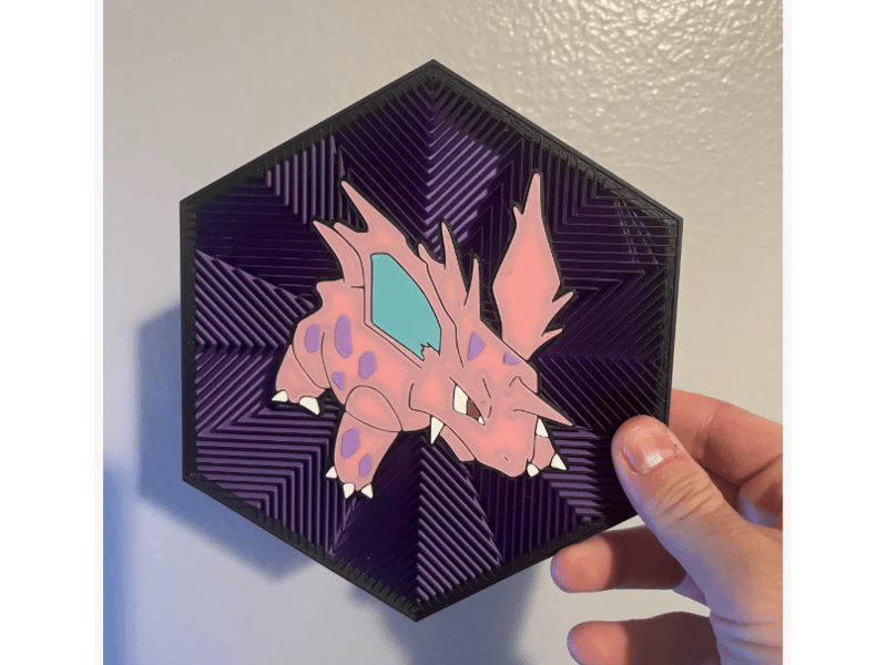 Cuadro Hexagonal de Nidorino