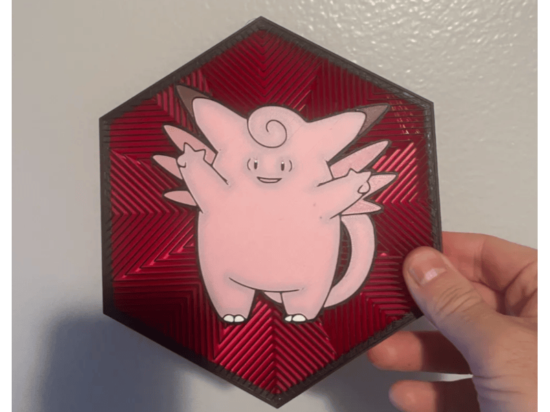 Cuadro Hexagonal de Clefable