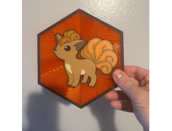 Cuadro Hexagonal de Vulpix