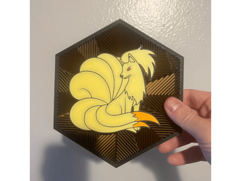 Cuadro Hexagonal de Ninetales