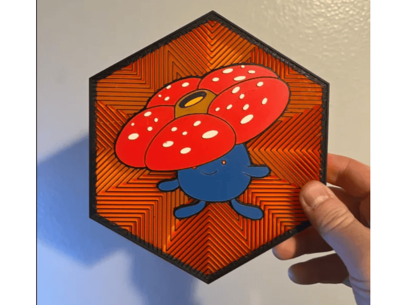 Cuadro Hexagonal de Vileplume