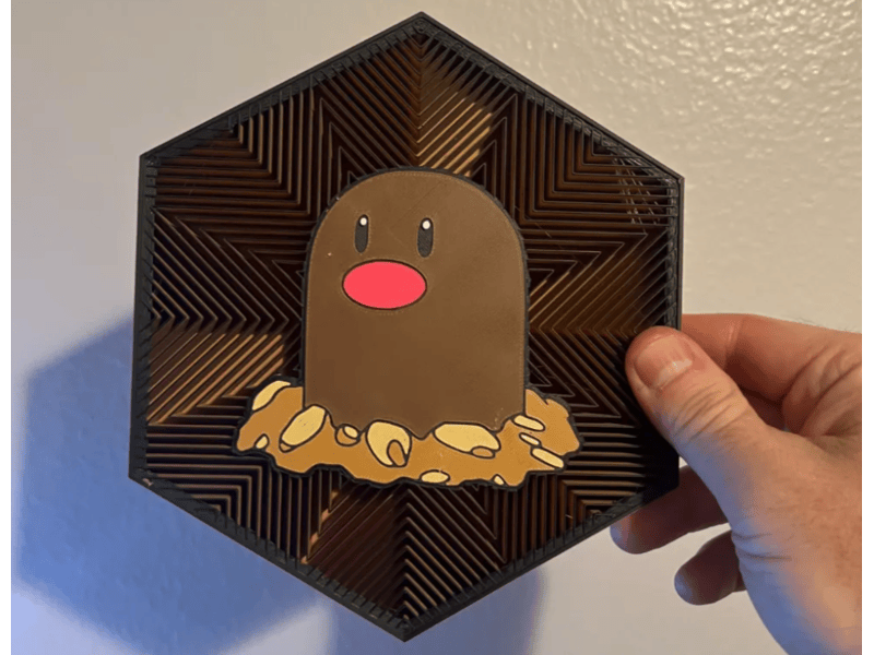 Cuadro Hexagonal de Diglett