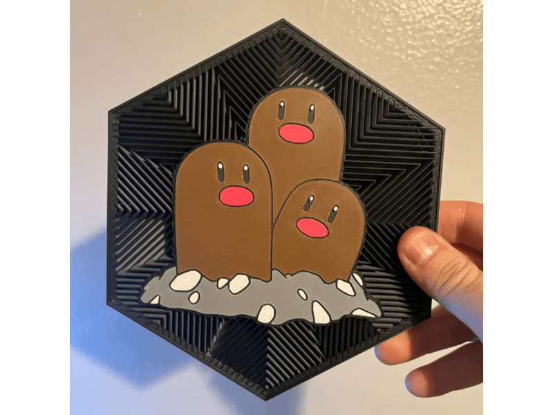 Cuadro Hexagonal de Dugtrio
