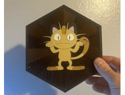 Cuadro Hexagonal de Meowth