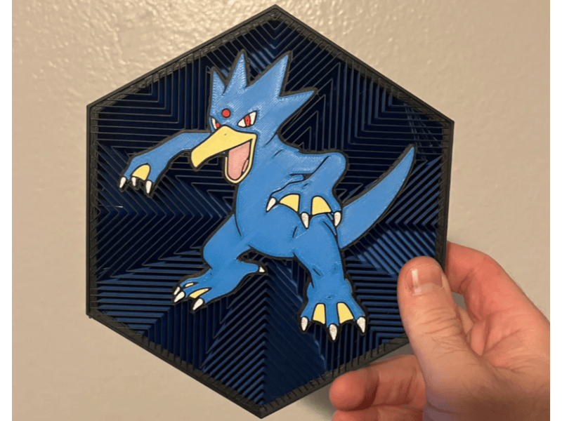 Cuadro Hexagonal de Golduck