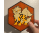 Cuadro Hexagonal de Arcanine