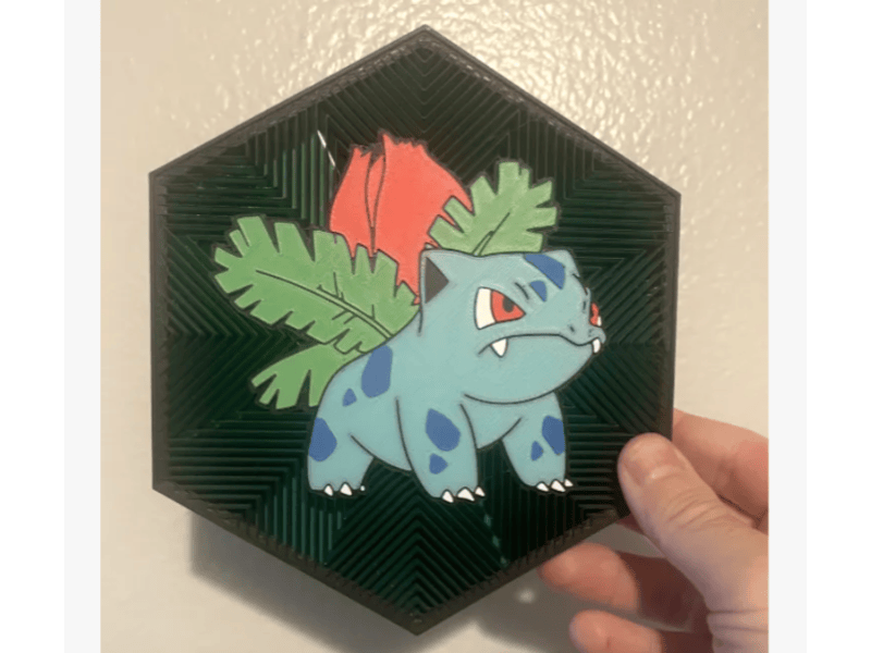 Cuadro Hexagonal de Ivysaur