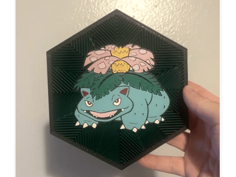 Cuadro Hexagonal de Venusaur