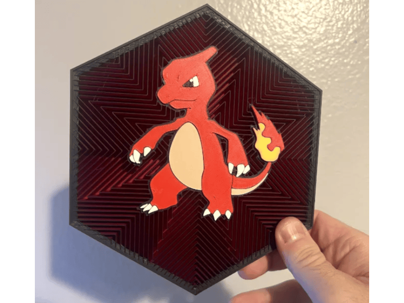 Cuadro Hexagonal de Charmeleon