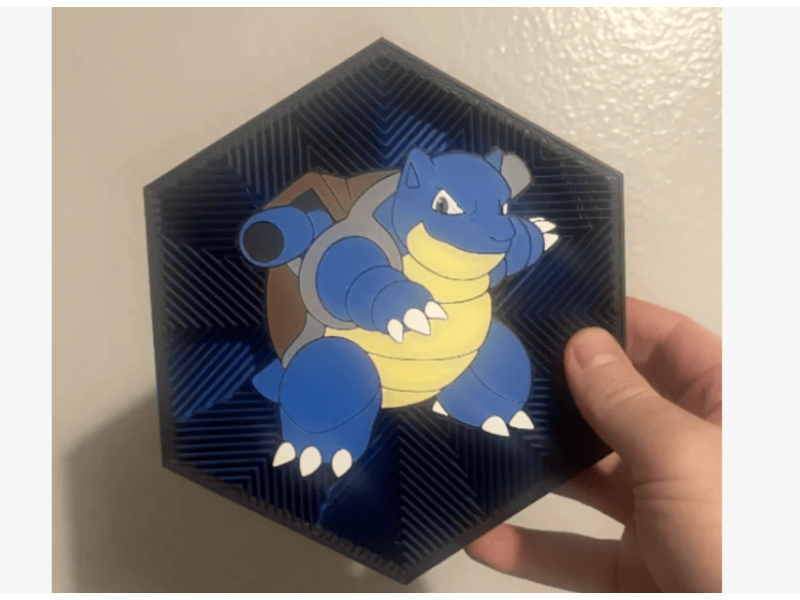 Cuadro Hexagonal de Blastoise