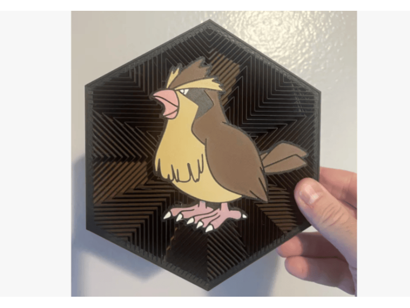 Cuadro Hexagonal de Pidgey
