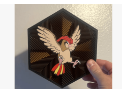 Cuadro Hexagonal de Pidgeotto