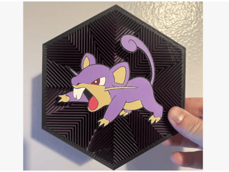 Cuadro Hexagonal de Rattata