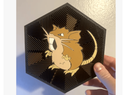 Cuadro Hexagonal de Raticate