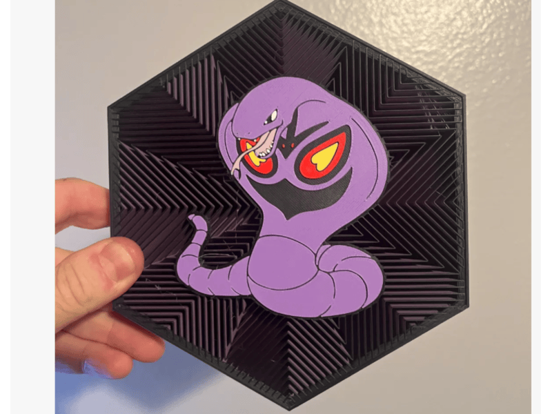 Cuadro Hexagonal de Arbok