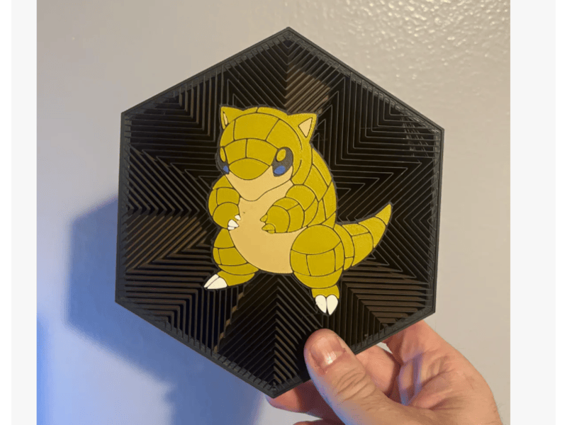 Cuadro Hexagonal de Sandshrew