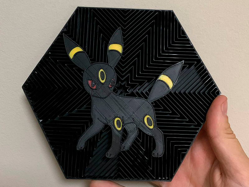 Cuadro Hexagonal de Umbreon