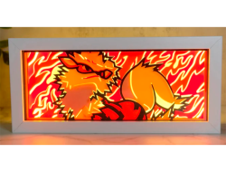 Lámpara de Arcanine Impresa en 3D