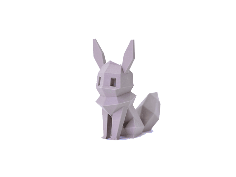 Figura Eevee Lowpoly Impresa en 3D