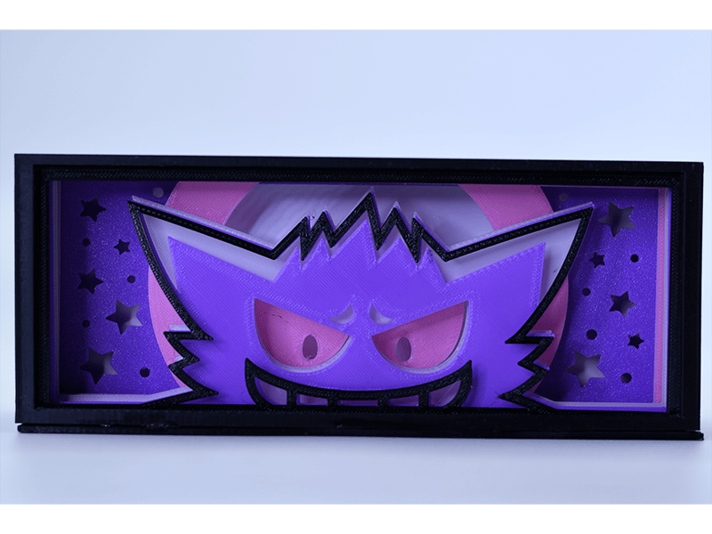 Lámpara de Gengar Impresa en 3D
