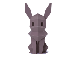 Figura Eevee Lowpoly Impresa en 3D