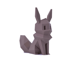 Figura Eevee Lowpoly Impresa en 3D