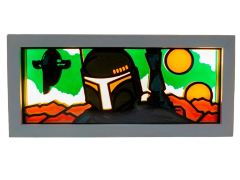 Lámpara de Mandalorian Impresa en 3D