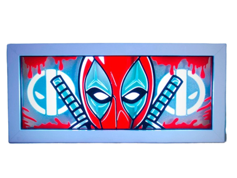 Lámpara de Deadpool Impresa en 3D