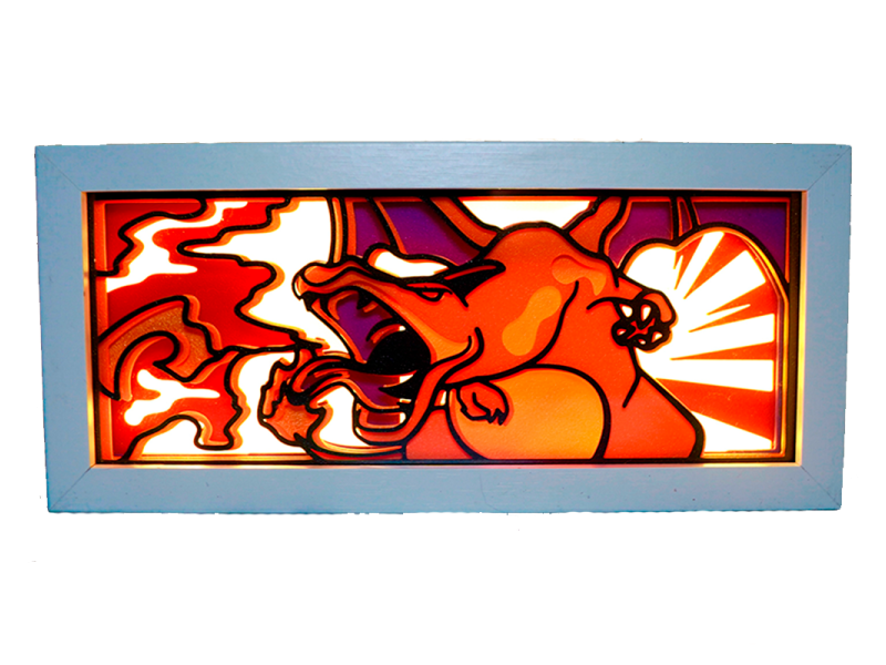 Lámpara de Charizard Impresa en 3D