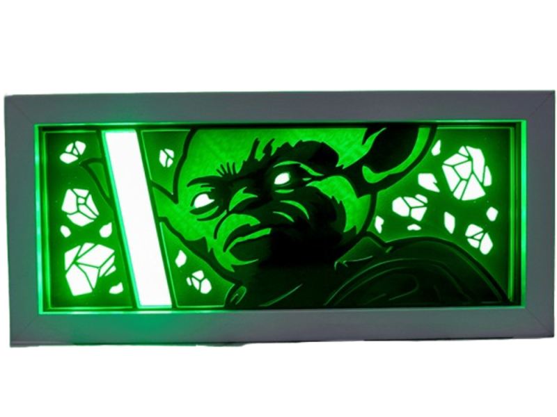 Lámpara de Yoda Impresa en 3D