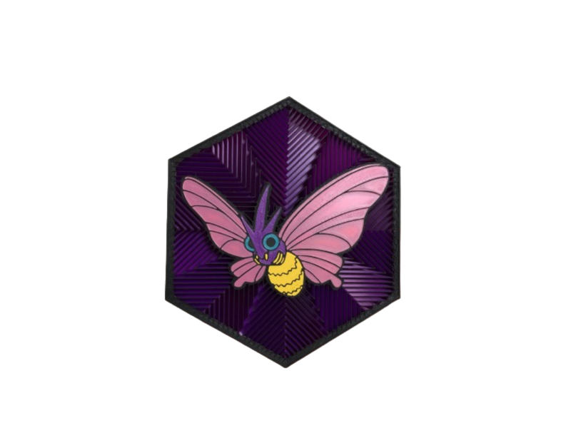 Cuadro Hexagonal de Venomoth