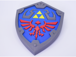 Espada Maestra y Escudo Hyliano de The Legend Of Zelda Impresa en 3D