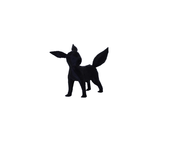 Figura Umbreon Lowpoly Impresa en 3D
