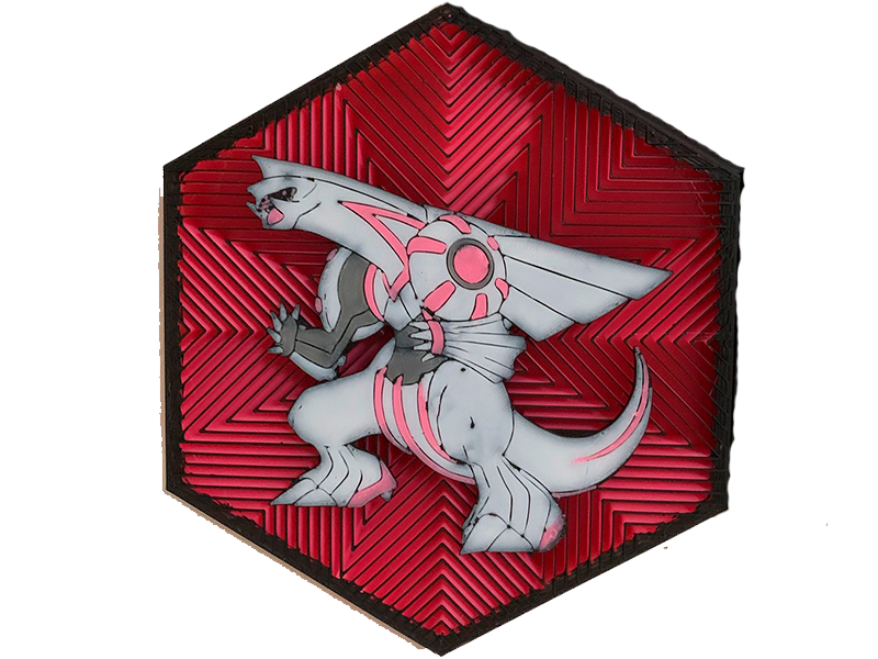 Cuadro Hexagonal de Palkia Impresa en 3D