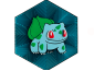 Cuadro Hexagonal de Bulbasaur Impresa en 3D