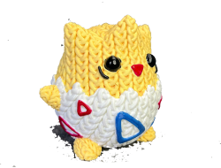 Figura Togepi Crochet Impresa en 3D