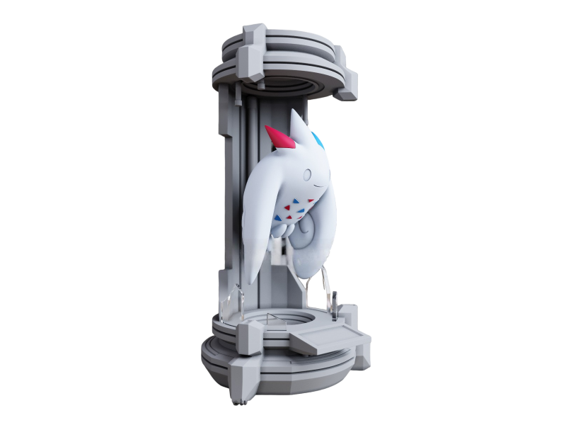 Figura Togekiss en la Capsula Impresa en 3D