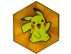 Cuadro Hexagonal de Pikachu...