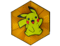 Cuadro Hexagonal de Pikachu Impresa en 3D