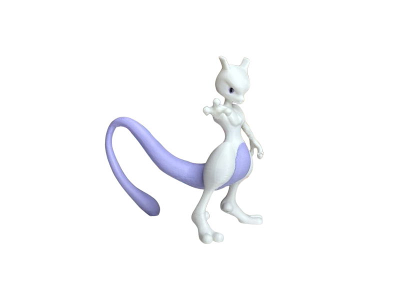Figura MewTwo Impresa en 3D