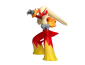 Figura Blaziken Impresa en 3D