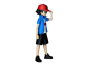 Figura Ash Ketchum Impresa en 3D