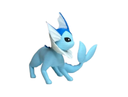Figura Vaporeon Impresa en 3D