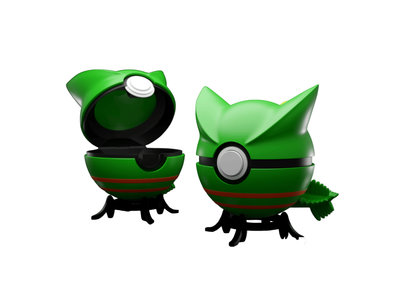 PokeBall de Sceptile Impresa en 3D