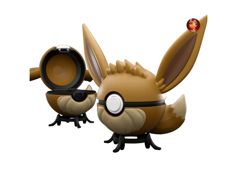 PokeBall de Eevee Impresa en 3D